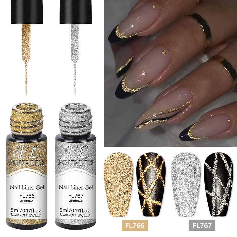 Copolymer Line - Set Cat Kuku Gel Glitter Reflektif