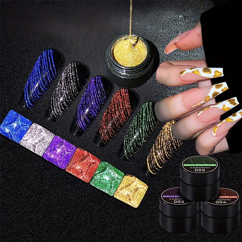 6 warna Spider Gel, baru Upgra - Copolymer Line ulasan dan harga